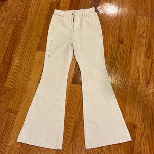 Pacsun Flared White Jeans